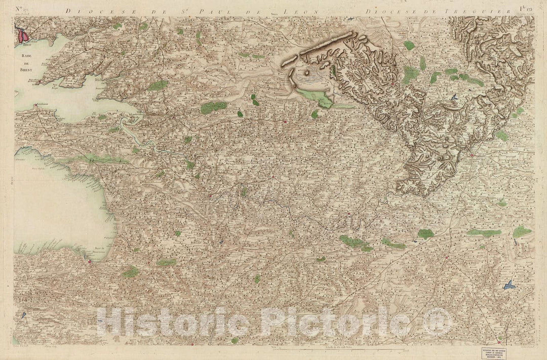 Historic 1756 Map - Carte de France - Image 177 of Copy 2