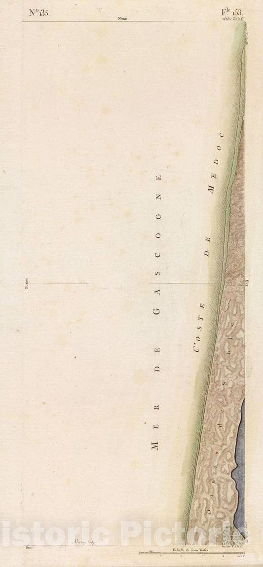 Historic 1756 Map - Carte de France - Image 140 of Copy 2