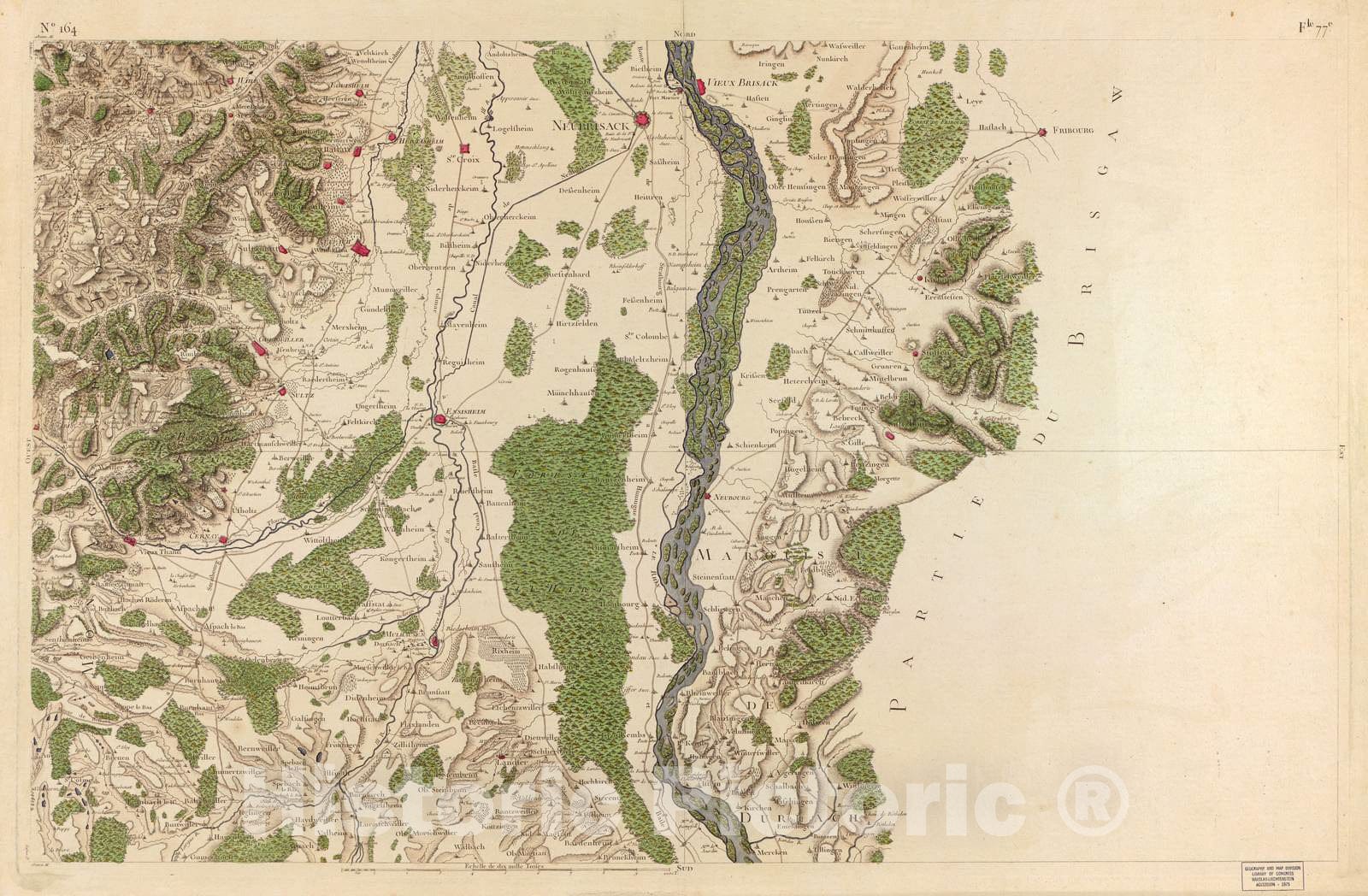 Historic 1756 Map - Carte de France - Image 169 of Copy 2