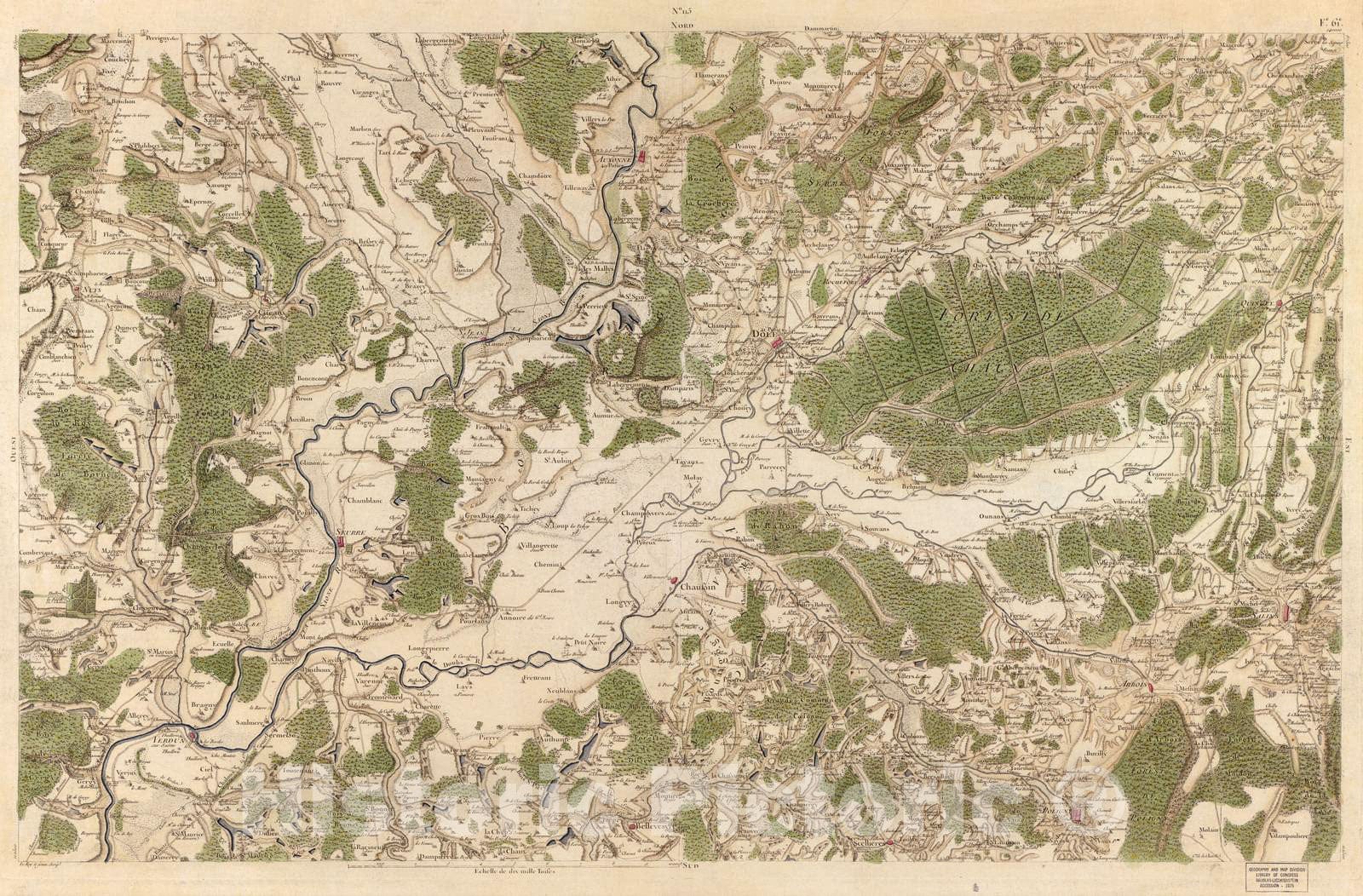 Historic 1756 Map - Carte de France - Image 120 of Copy 2