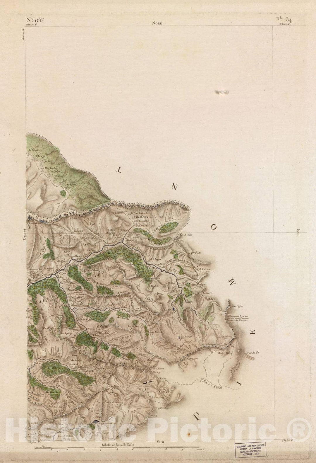 Historic 1756 Map - Carte de France - Image 171 of Copy 2