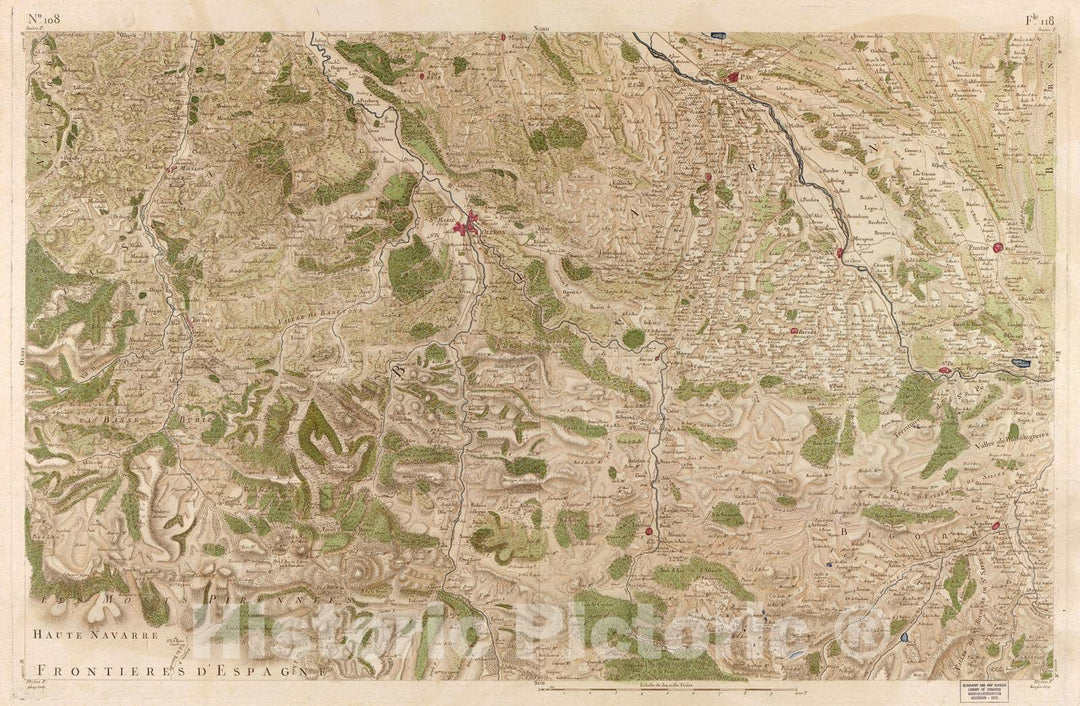 Historic 1756 Map - Carte de France - Image 111 of Copy 2