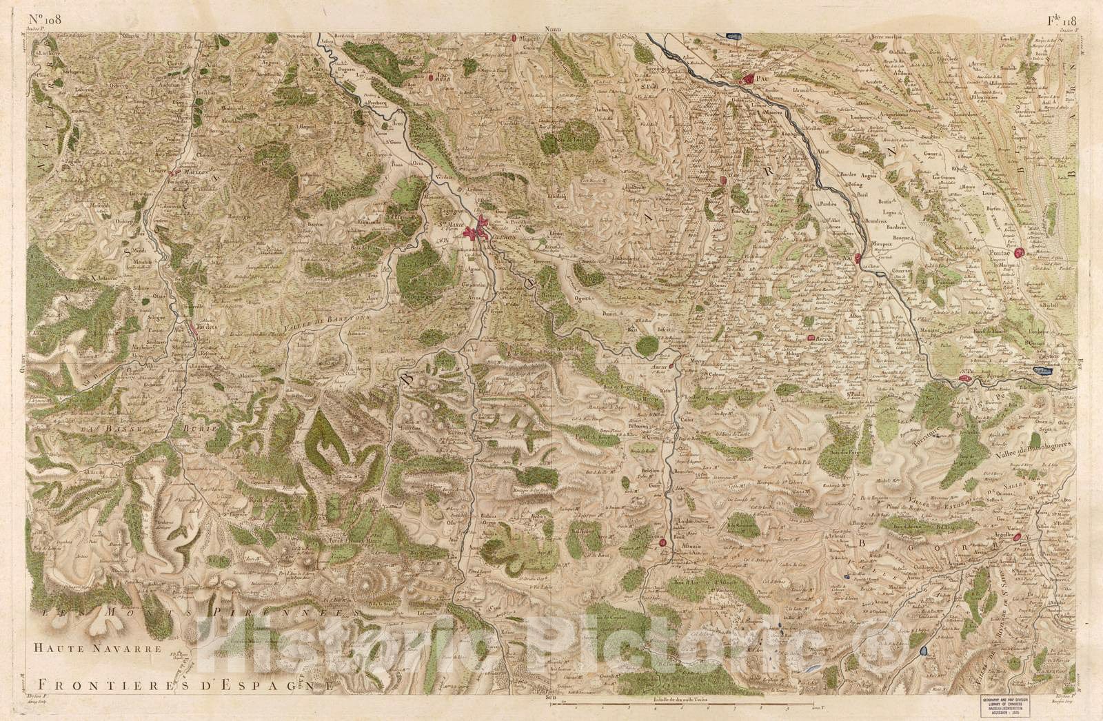Historic 1756 Map - Carte de France - Image 111 of Copy 2
