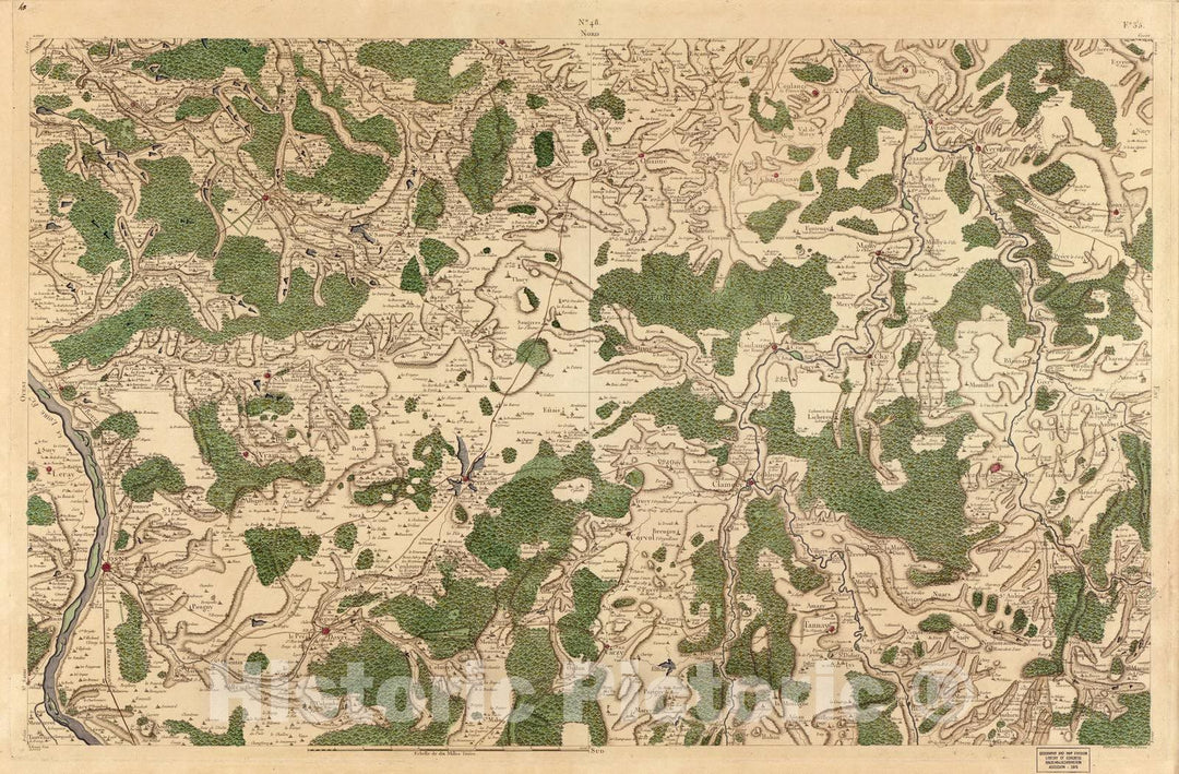 Historic 1756 Map - Carte de France - Image 50 of Copy 2