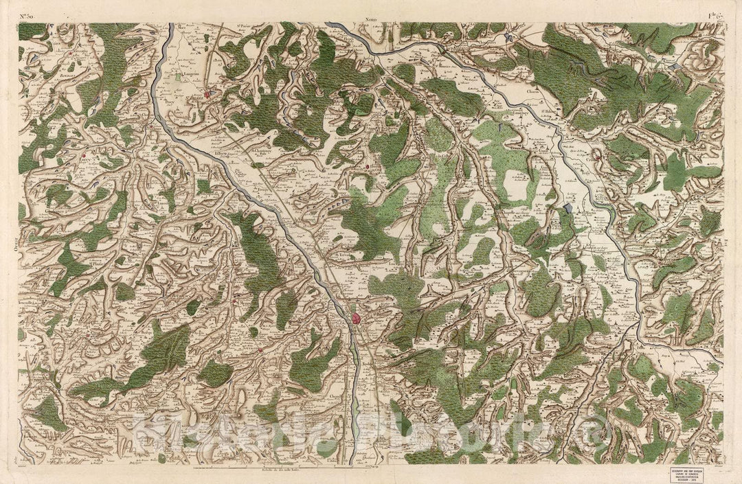 Historic 1756 Map - Carte de France - Image 52 of Copy 2