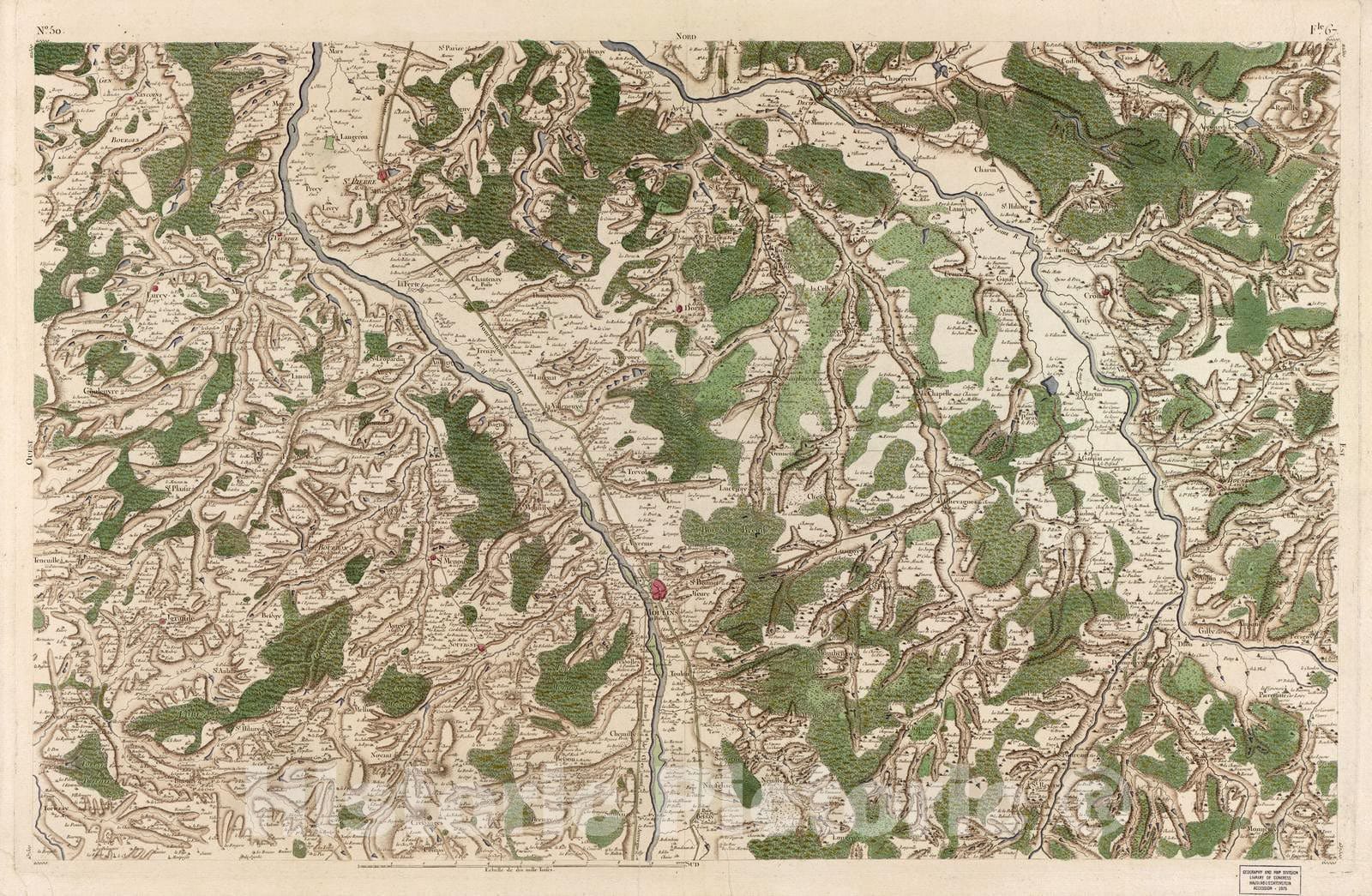 Historic 1756 Map - Carte de France - Image 52 of Copy 2