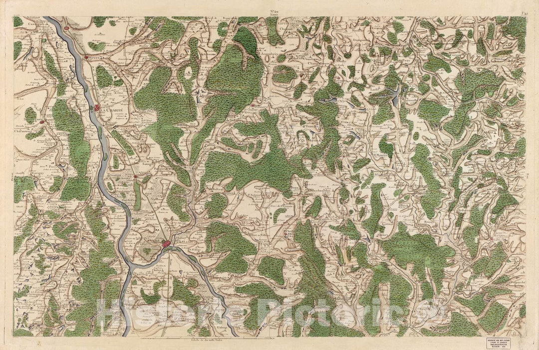 Historic 1756 Map - Carte de France - Image 51 of Copy 2