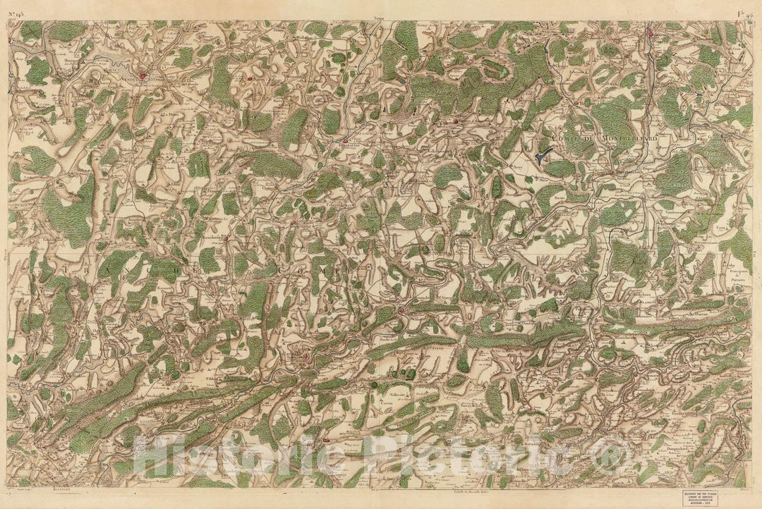 Historic 1756 Map - Carte de France - Image 151 of Copy 2