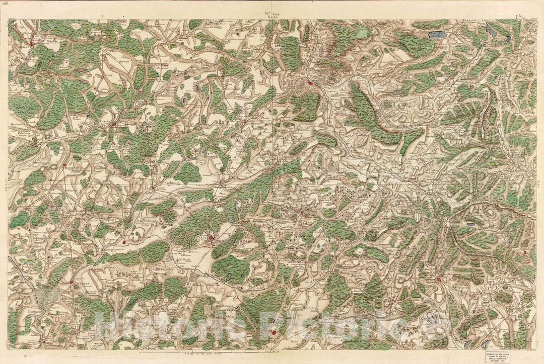 Historic 1756 Map - Carte de France - Image 150 of Copy 2