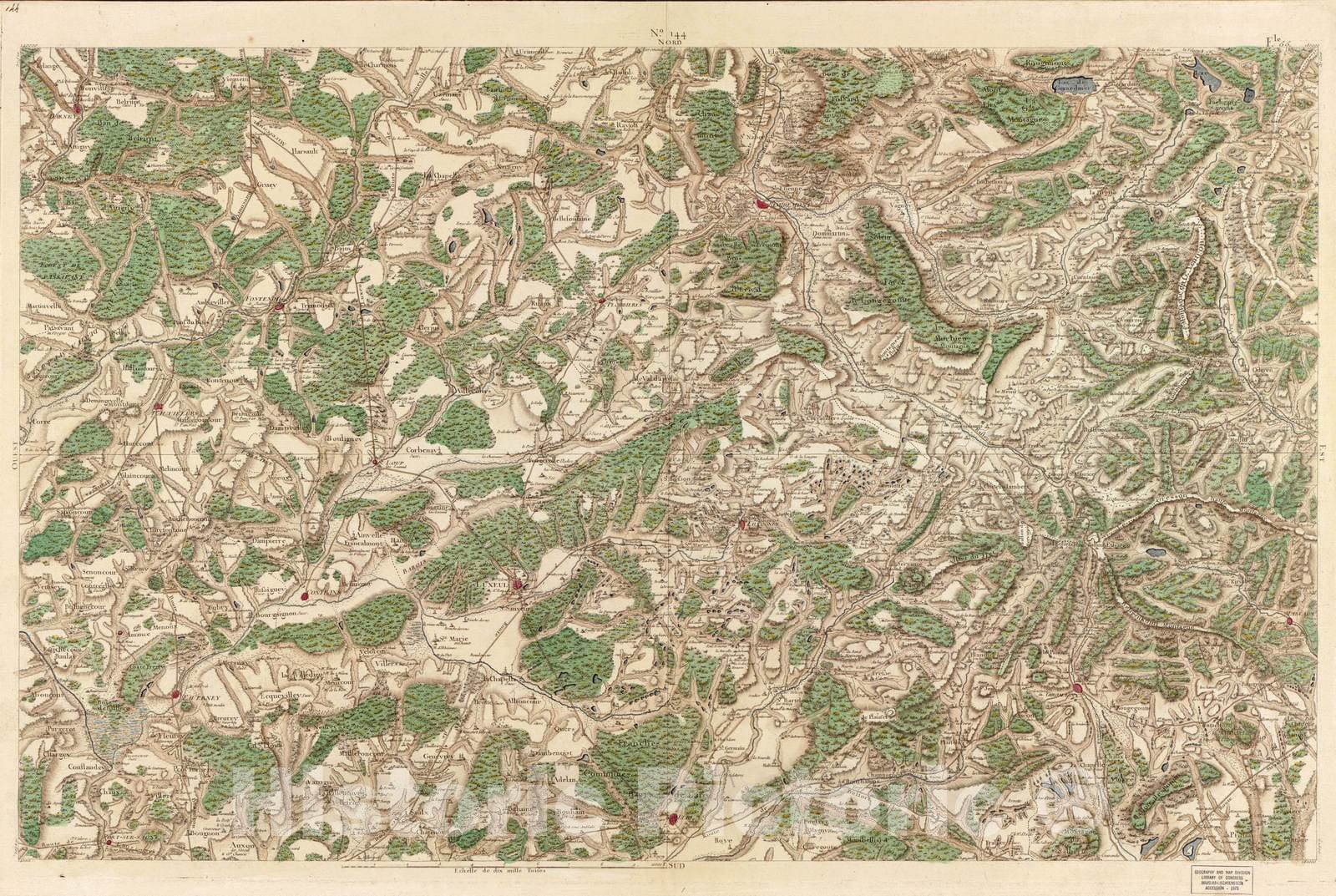Historic 1756 Map - Carte de France - Image 150 of Copy 2