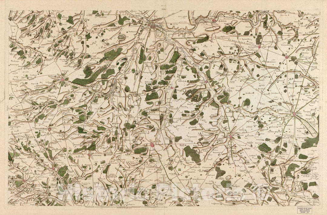 Historic 1756 Map - Carte de France - Image 3 of Copy 2