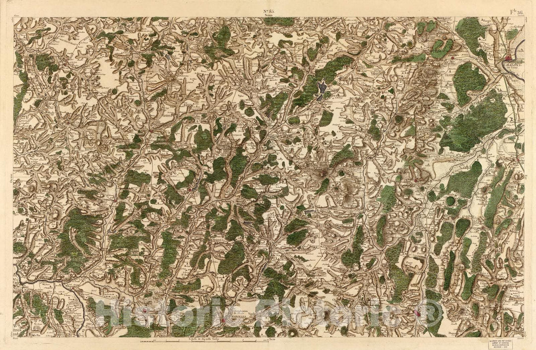 Historic 1756 Map - Carte de France - Image 88 of Copy 2