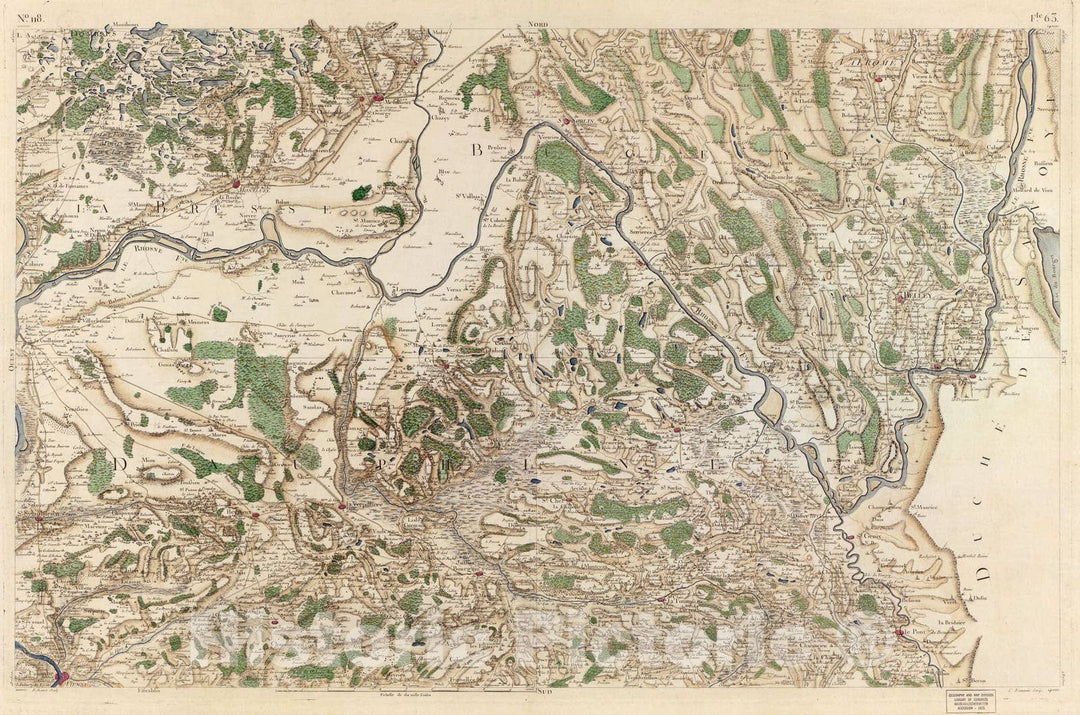 Historic 1756 Map - Carte de France - Image 123 of Copy 2