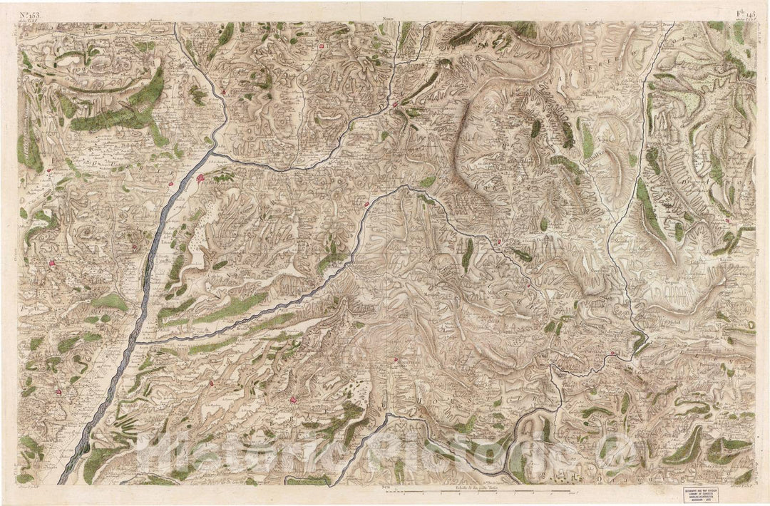 Historic 1756 Map - Carte de France - Image 159 of Copy 2
