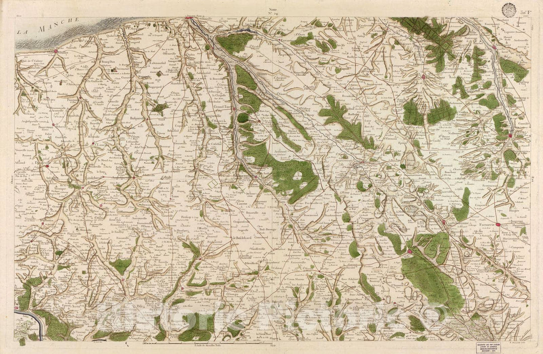 Historic 1756 Map - Carte de France - Image 25 of Copy 2