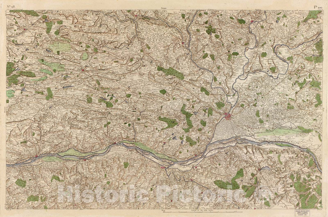 Historic 1756 Map - Carte de France - Image 101 of Copy 2