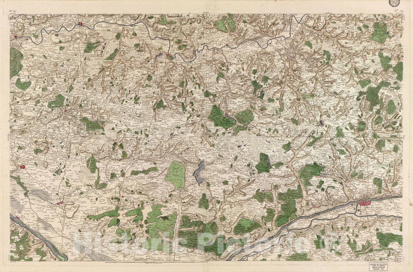 Historic 1756 Map - Carte de France - Image 68 of Copy 2