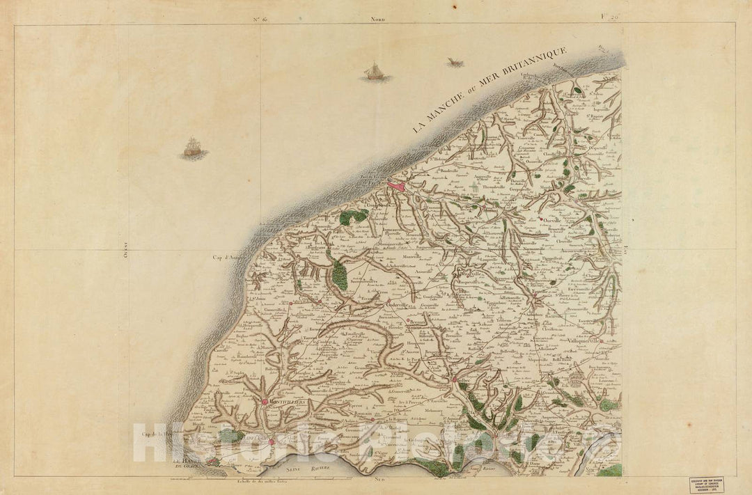 Historic 1756 Map - Carte de France - Image 63 of Copy 2