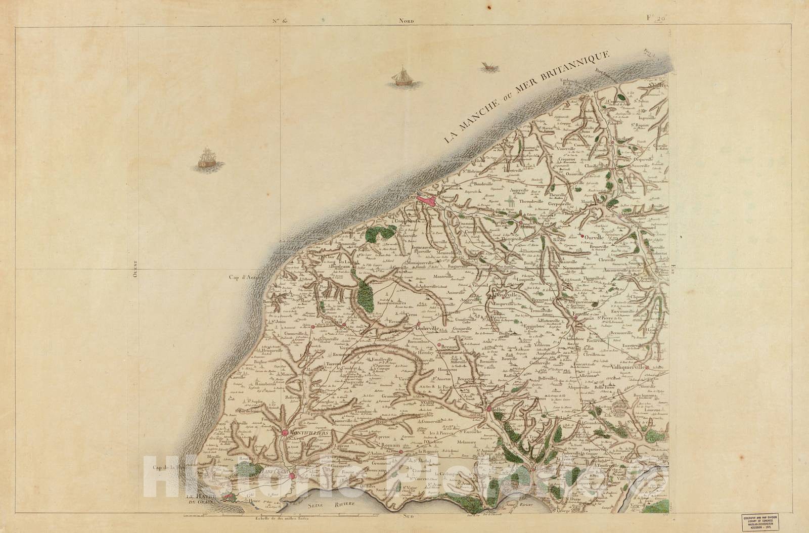 Historic 1756 Map - Carte de France - Image 63 of Copy 2