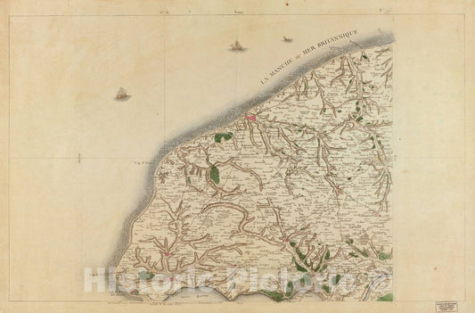 Historic 1756 Map - Carte de France - Image 63 of Copy 2
