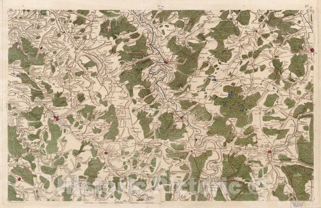 Historic 1756 Map - Carte de France - Image 116 of Copy 2
