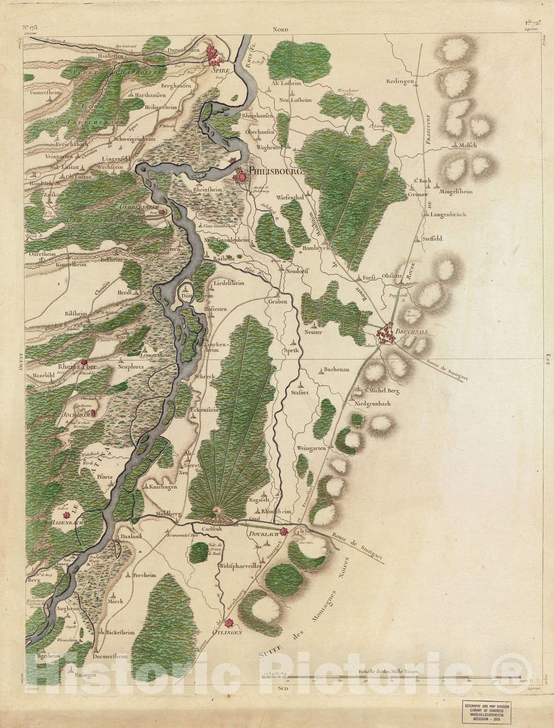 Historic 1756 Map - Carte de France - Image 179 of Copy 2