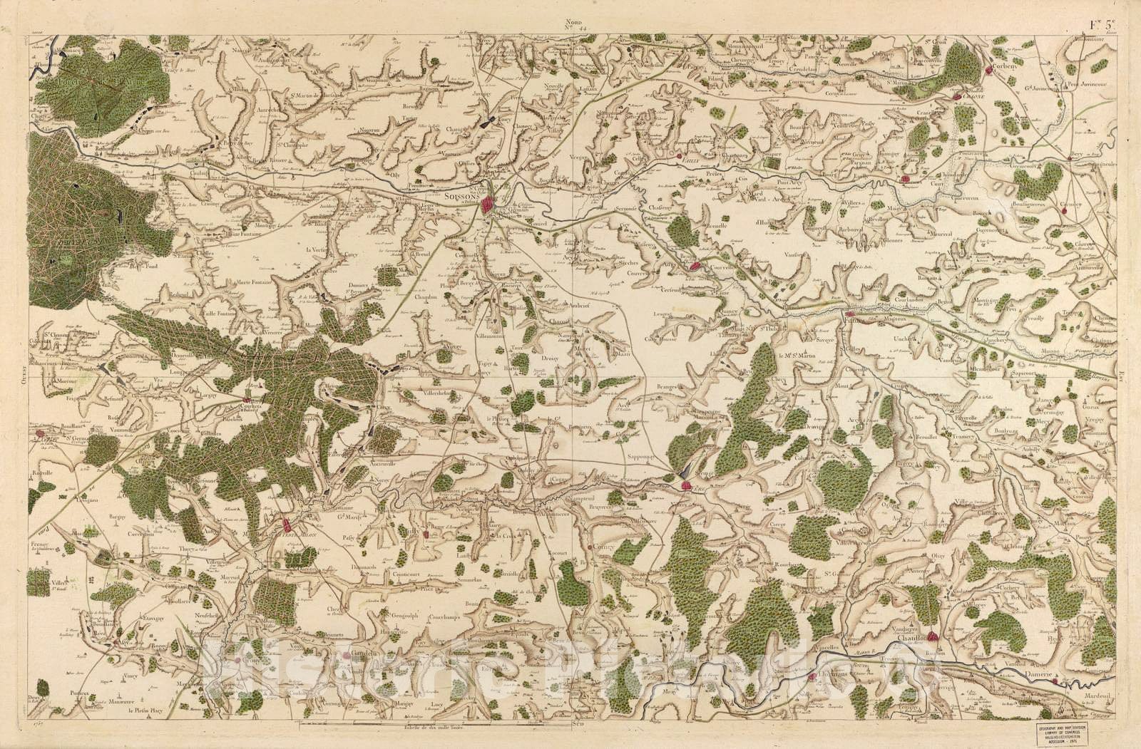 Historic 1756 Map - Carte de France - Image 46 of Copy 2