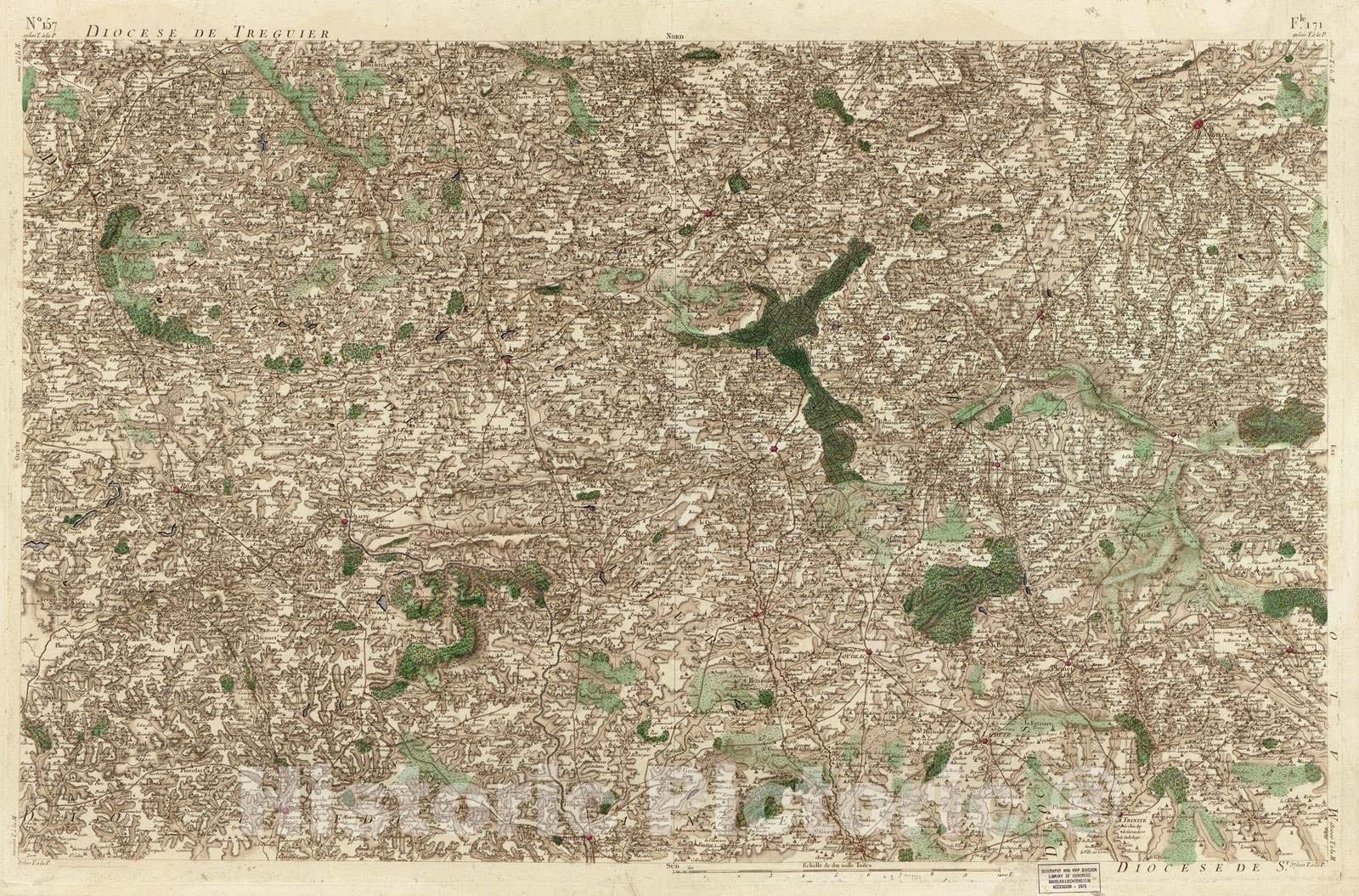Historic 1756 Map - Carte de France - Image 163 of Copy 2