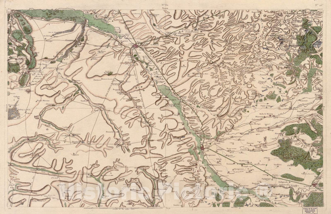 Historic 1756 Map - Carte de France - Image 83 of Copy 2