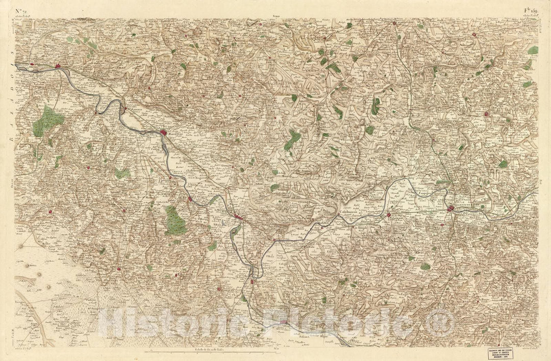 Historic 1756 Map - Carte de France - Image 75 of Copy 2