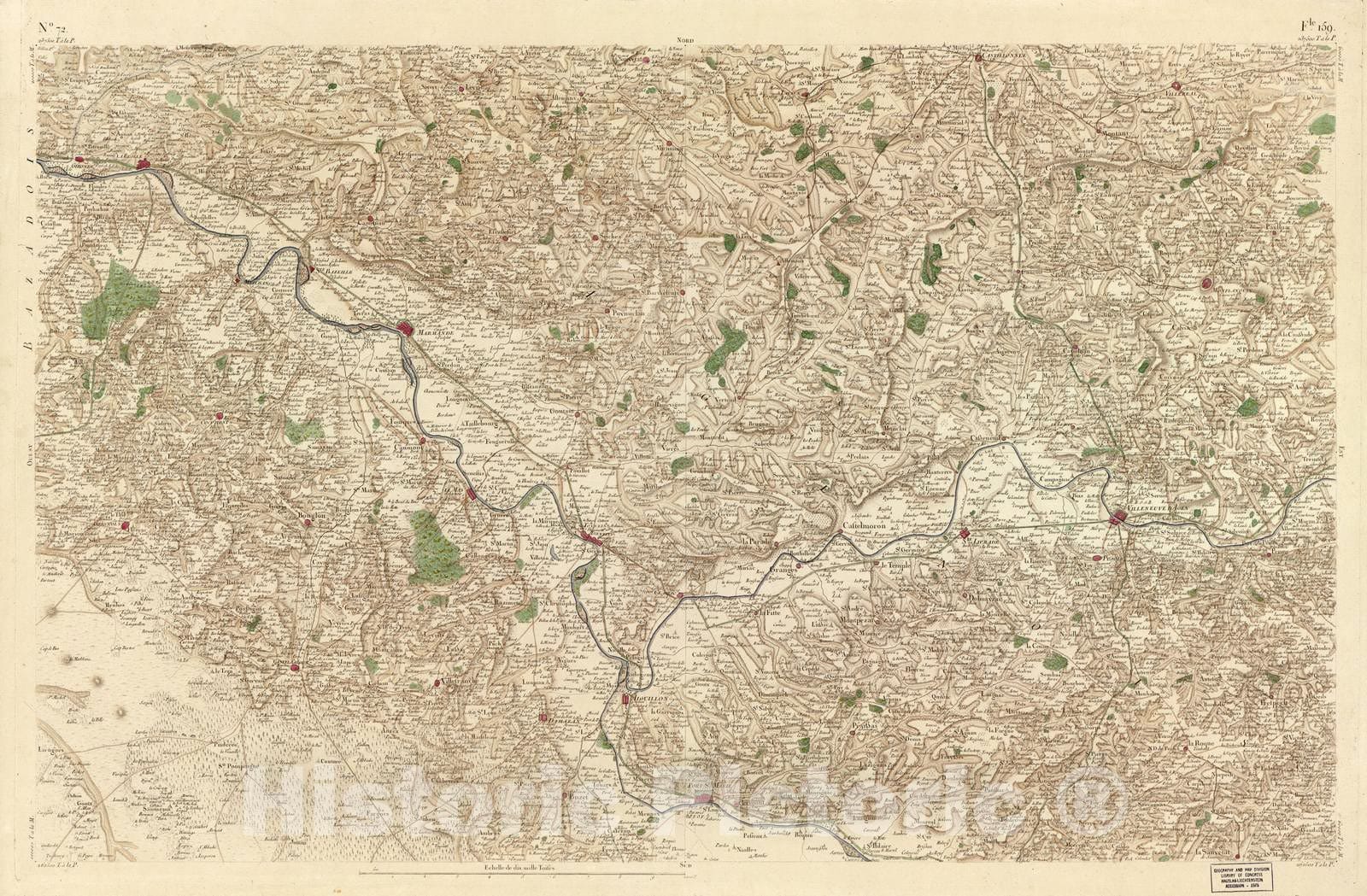 Historic 1756 Map - Carte de France - Image 75 of Copy 2