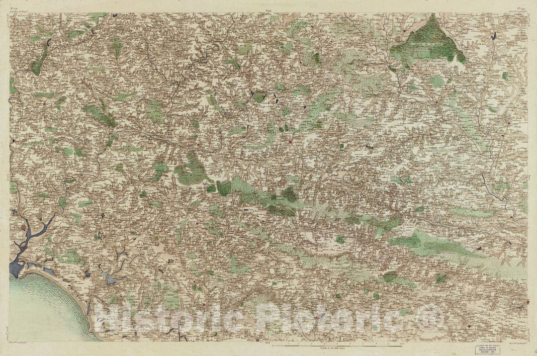 Historic 1756 Map - Carte de France - Image 164 of Copy 2