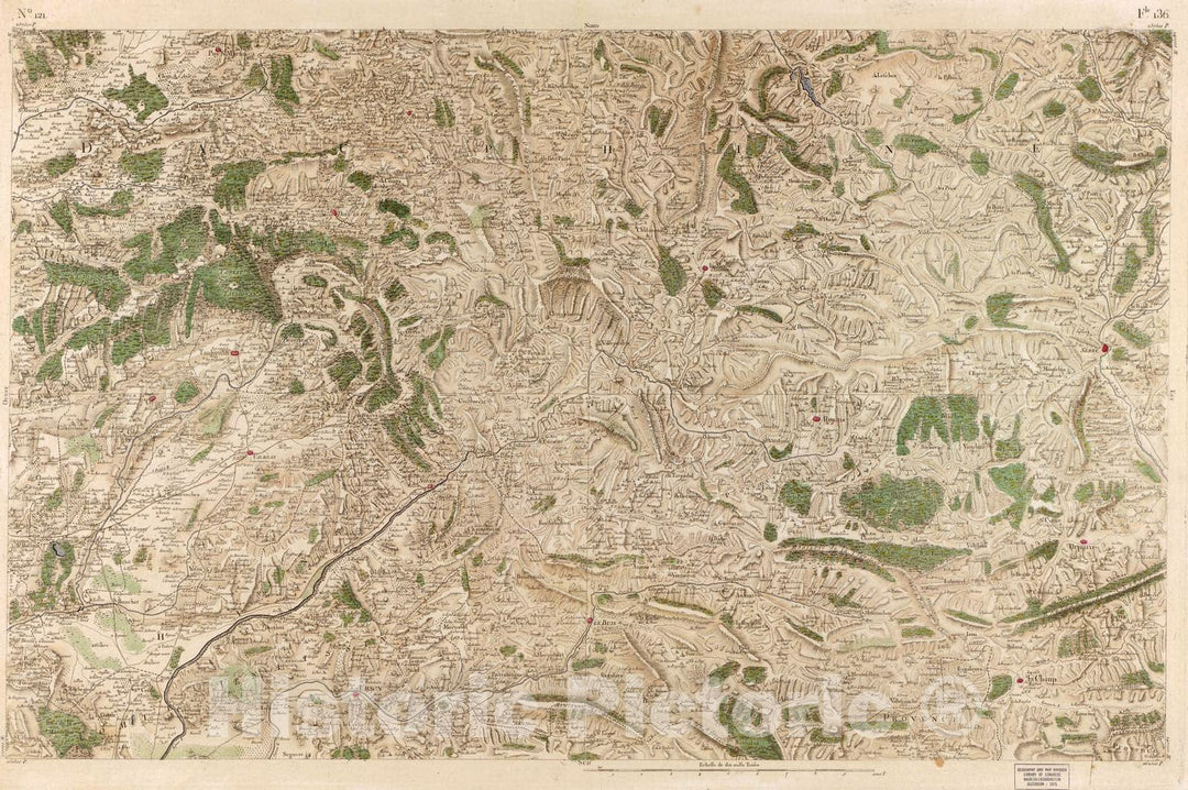 Historic 1756 Map - Carte de France - Image 126 of Copy 2