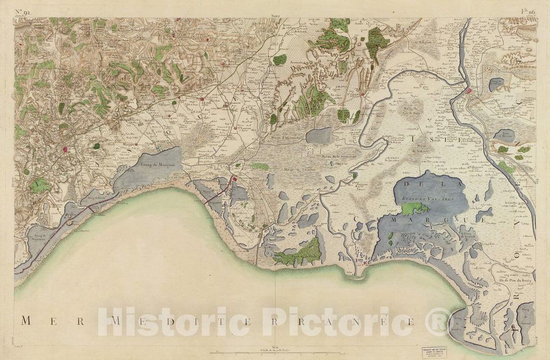 Historic 1756 Map - Carte de France - Image 95 of Copy 2