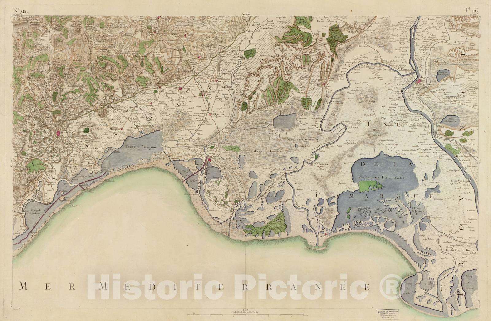 Historic 1756 Map - Carte de France - Image 95 of Copy 2