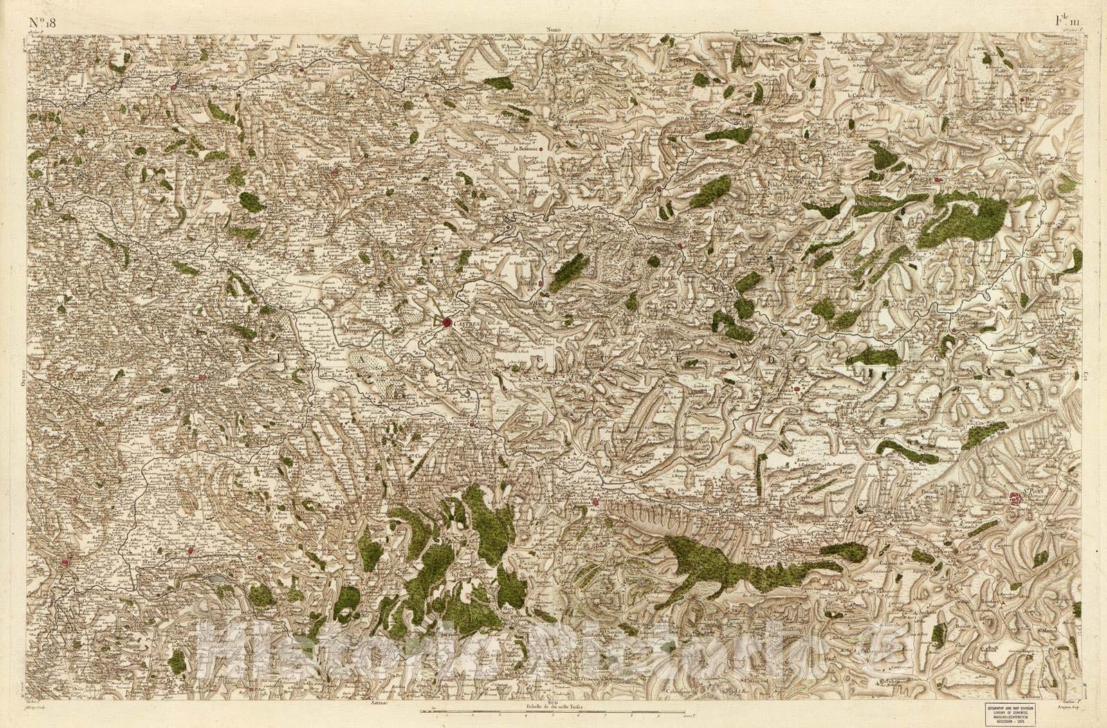 Historic 1756 Map - Carte de France - Image 18 of Copy 2
