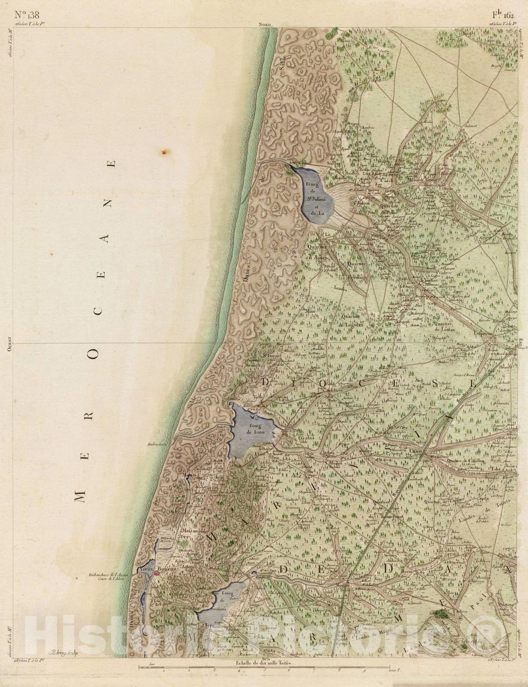 Historic 1756 Map - Carte de France - Image 143 of Copy 2
