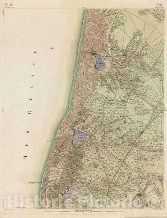 Historic 1756 Map - Carte de France - Image 143 of Copy 2
