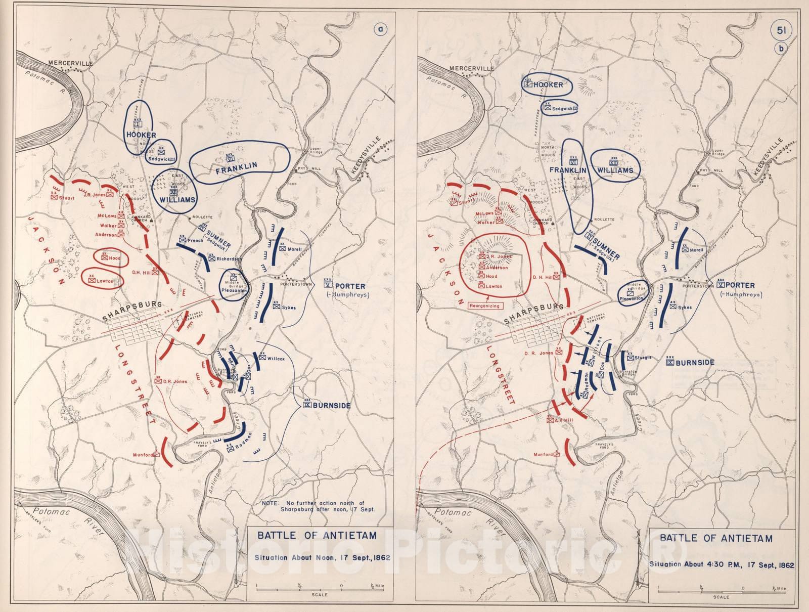 Historic 1941 Map - Civil War Atlas to accompany Steele's American campaigns. - Gettysburg Campaign 5