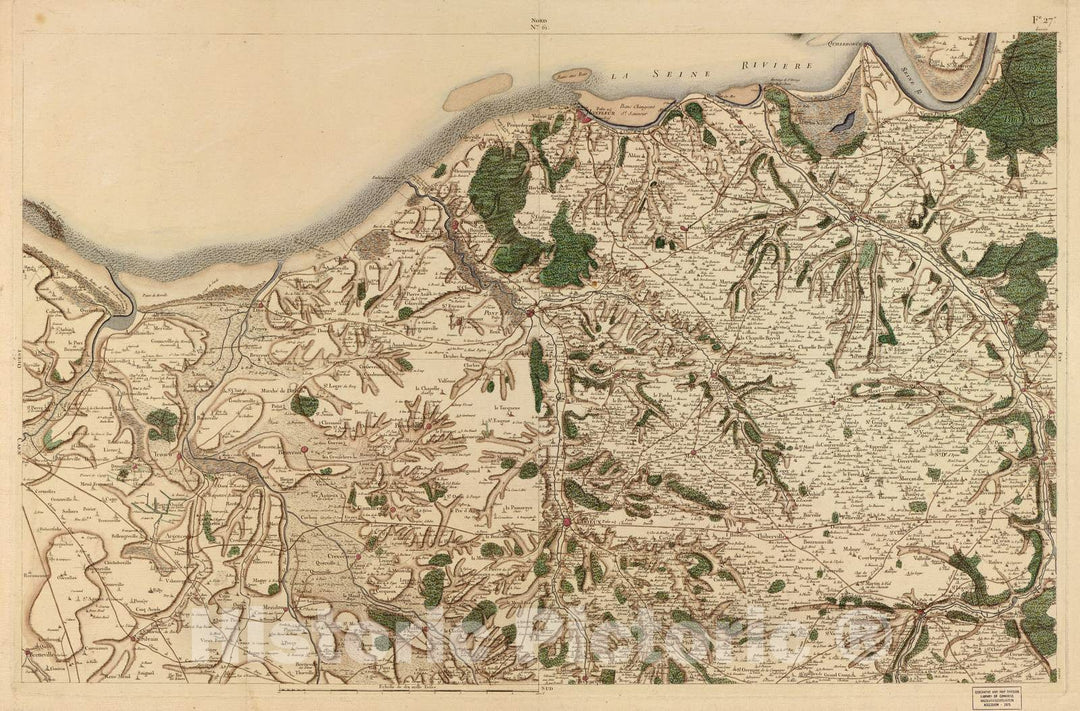 Historic 1756 Map - Carte de France - Image 64 of Copy 2