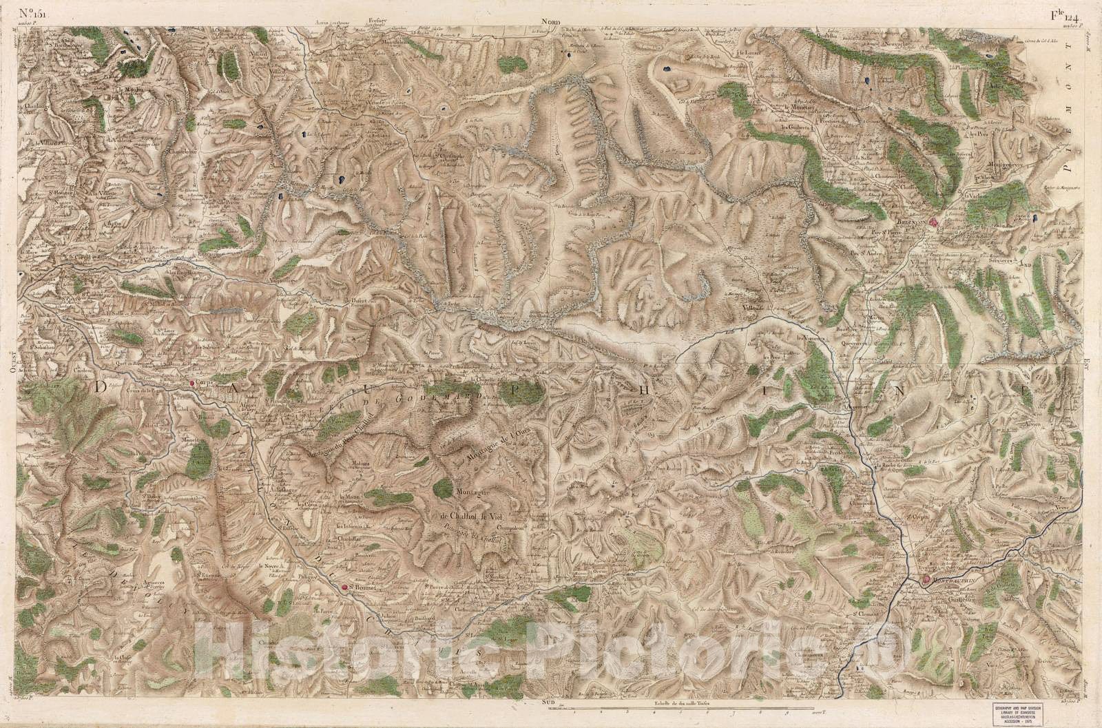 Historic 1756 Map - Carte de France - Image 157 of Copy 2