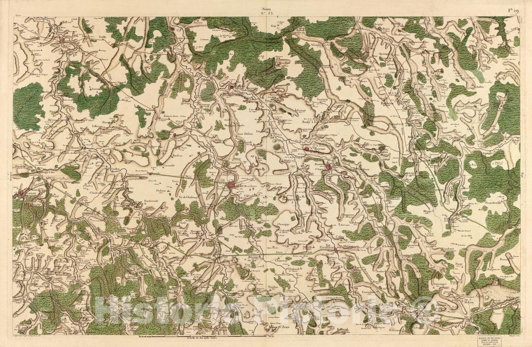 Historic 1756 Map - Carte de France - Image 86 of Copy 2