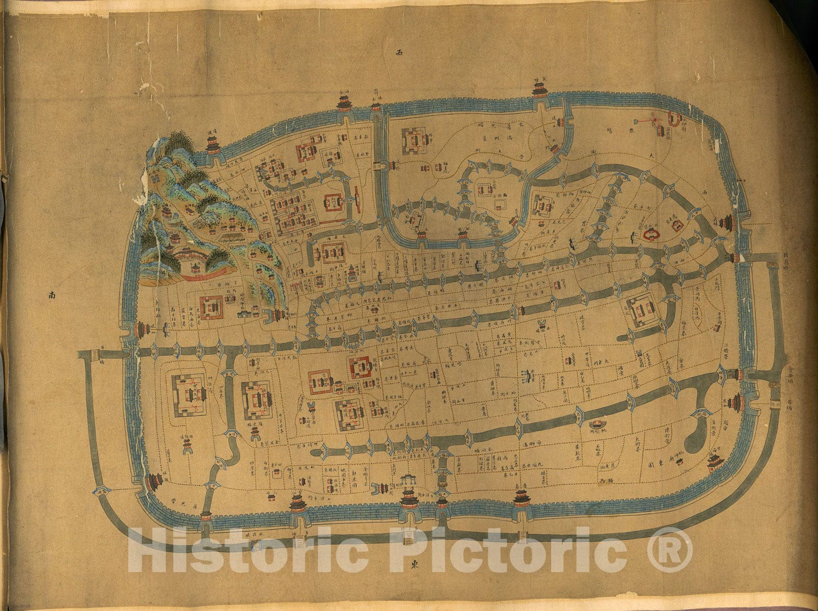 Historic 1867 Map - Zhejiang Sheng Yuan fang Xiang Quan tu