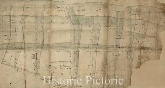Historic 1799 Map - Partial cadastral map of Southern Part of Georgetown, Washington D.C.