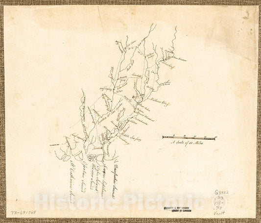 Historic 1780 Map - Savannah River & Ogeechee River