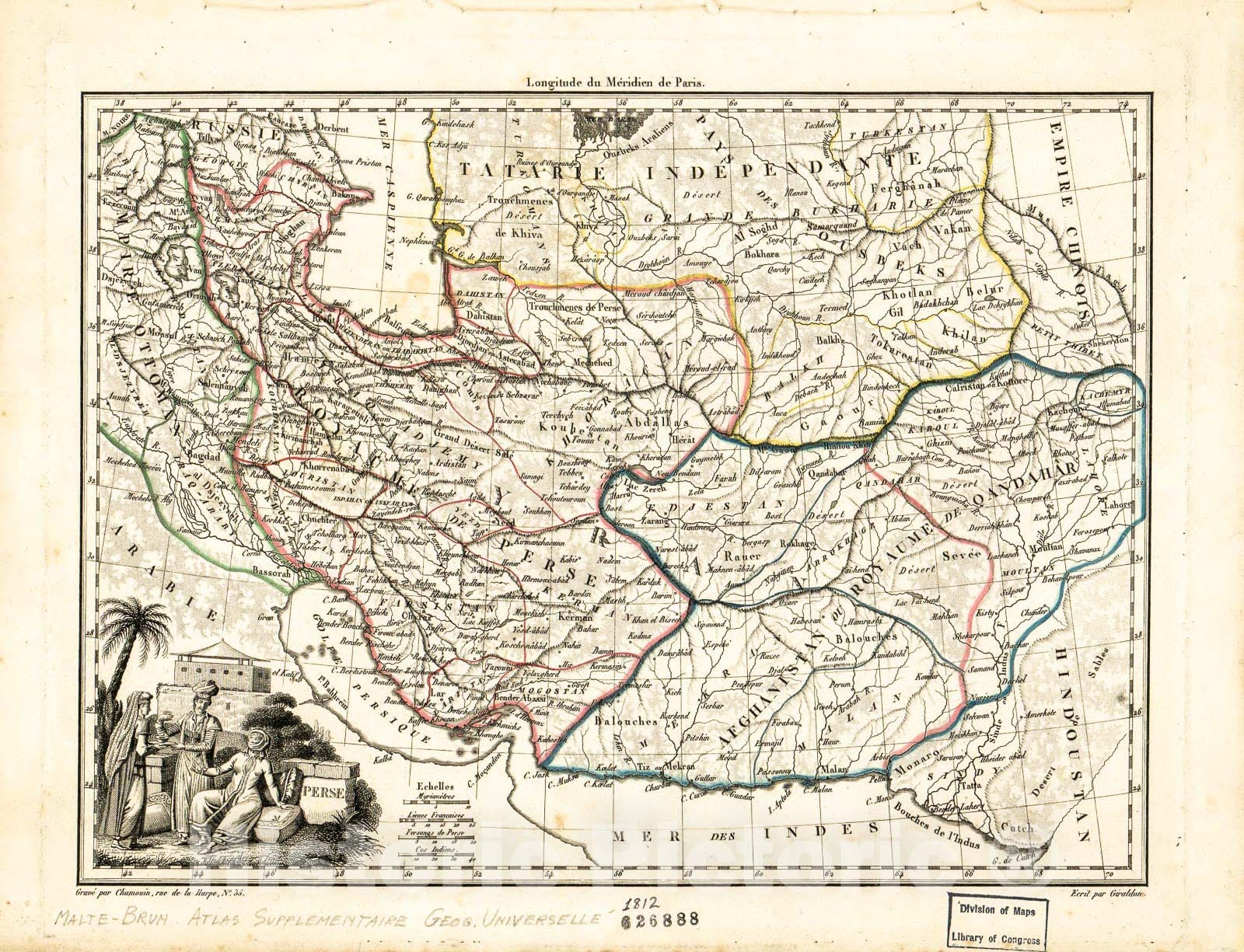 Historic 1812 Map - Perse