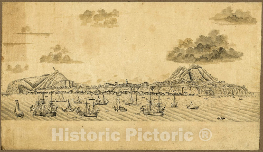 Historic 1770 Map - St. Eustatius, Leeward Islands