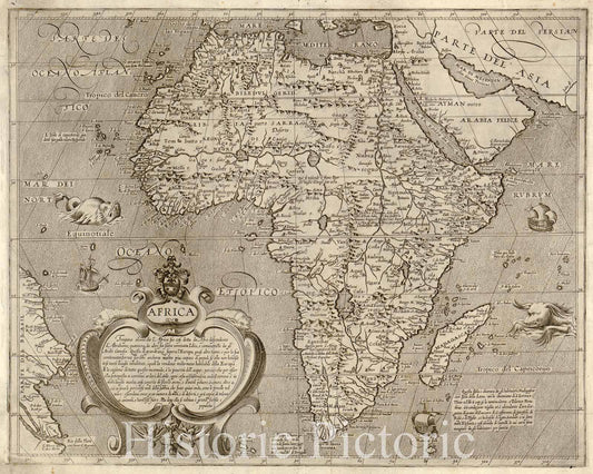 Historic 1600 Map - Africa.