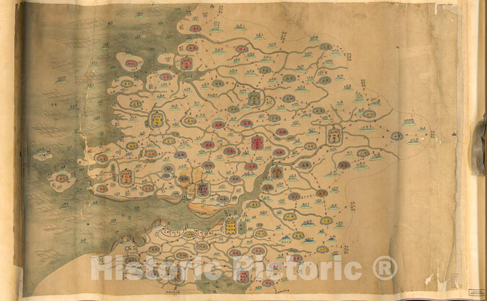 Historic 1773 Map - Zhejiang Quan tu