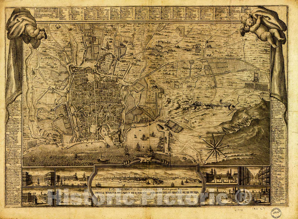 Historic Map - La citta di Palermo